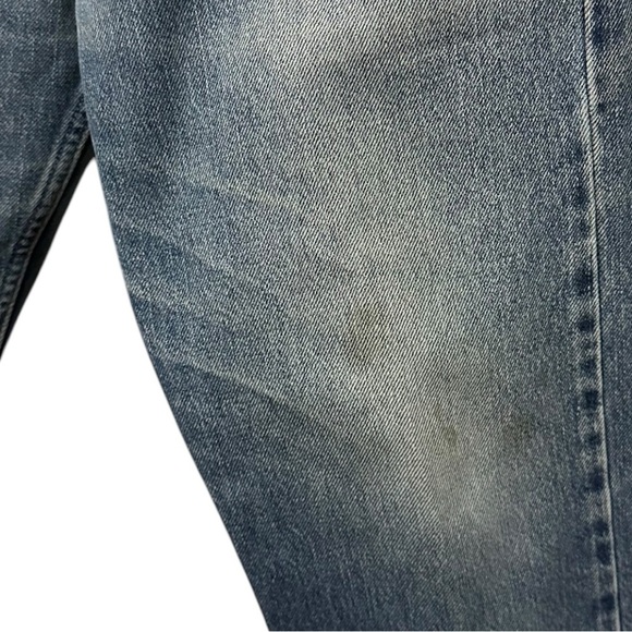038 Levi’s 505 Hungary |Regular Fit Blue Denim Jeans With Faded Wash(Size 30x32) - Picture 6 of 11
